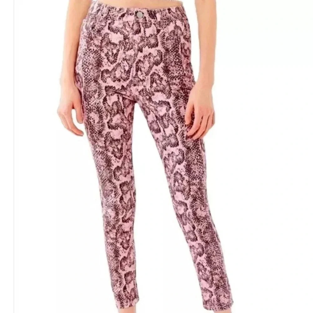 Urban Outfitters BDG Snakeskin Print Twig High Rise Jeans